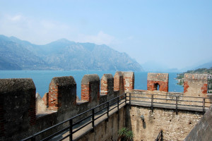 Pohled z hradu v Malcesine