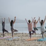 beach yoga