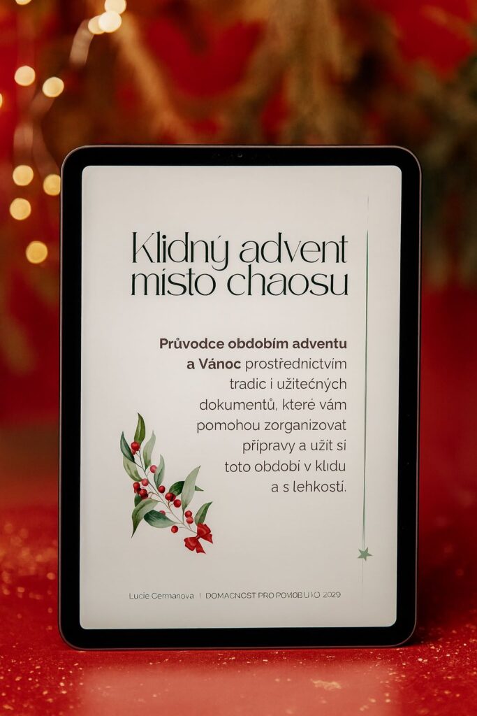 Klidny advent místo chaosu mockup